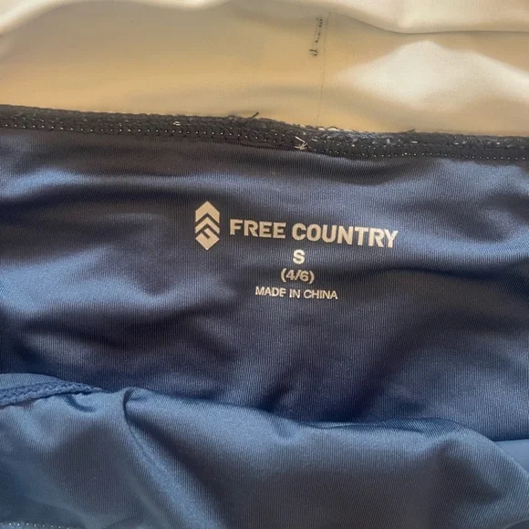 Free Country Navy and White Athletic Shorts - Picture 2 of 4